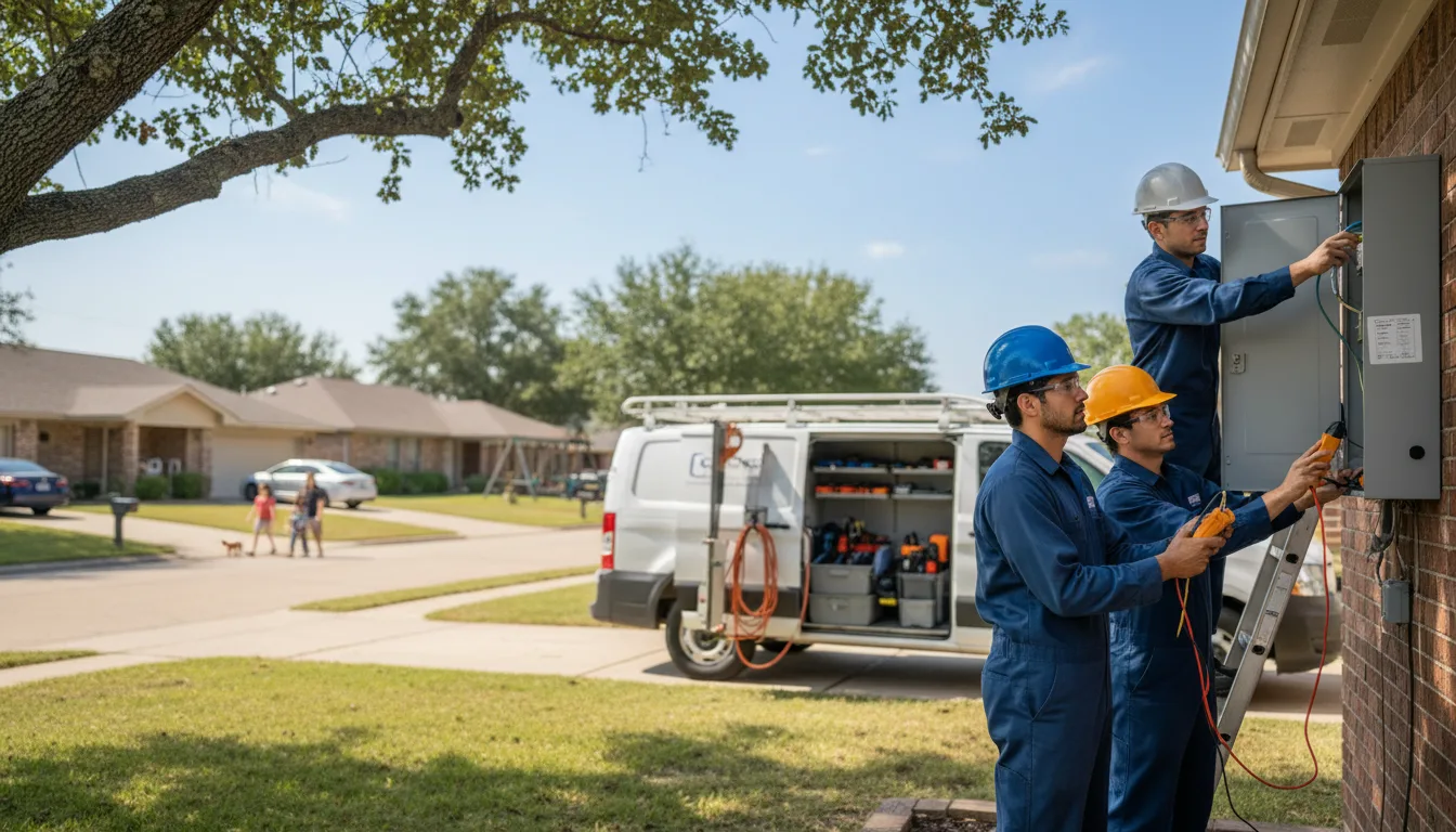 Certified electrician providing emergency electrical services in Himrod, NY